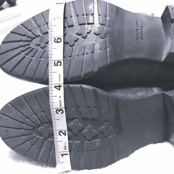 Franco Sarto black wide-calf over-the-knee pull-on genuine suede boots, US 9.5 - Picture 4 of 5